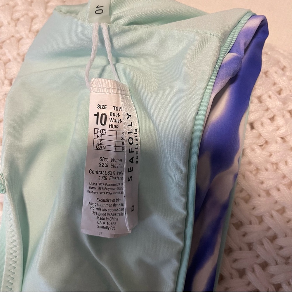 Seafolly Purple Tie Dye Bathing Suit Set - Picture 5 of 7